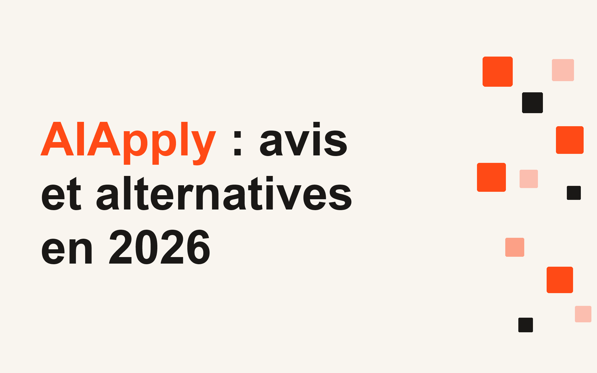 AIApply : avis et alternatives en 2026