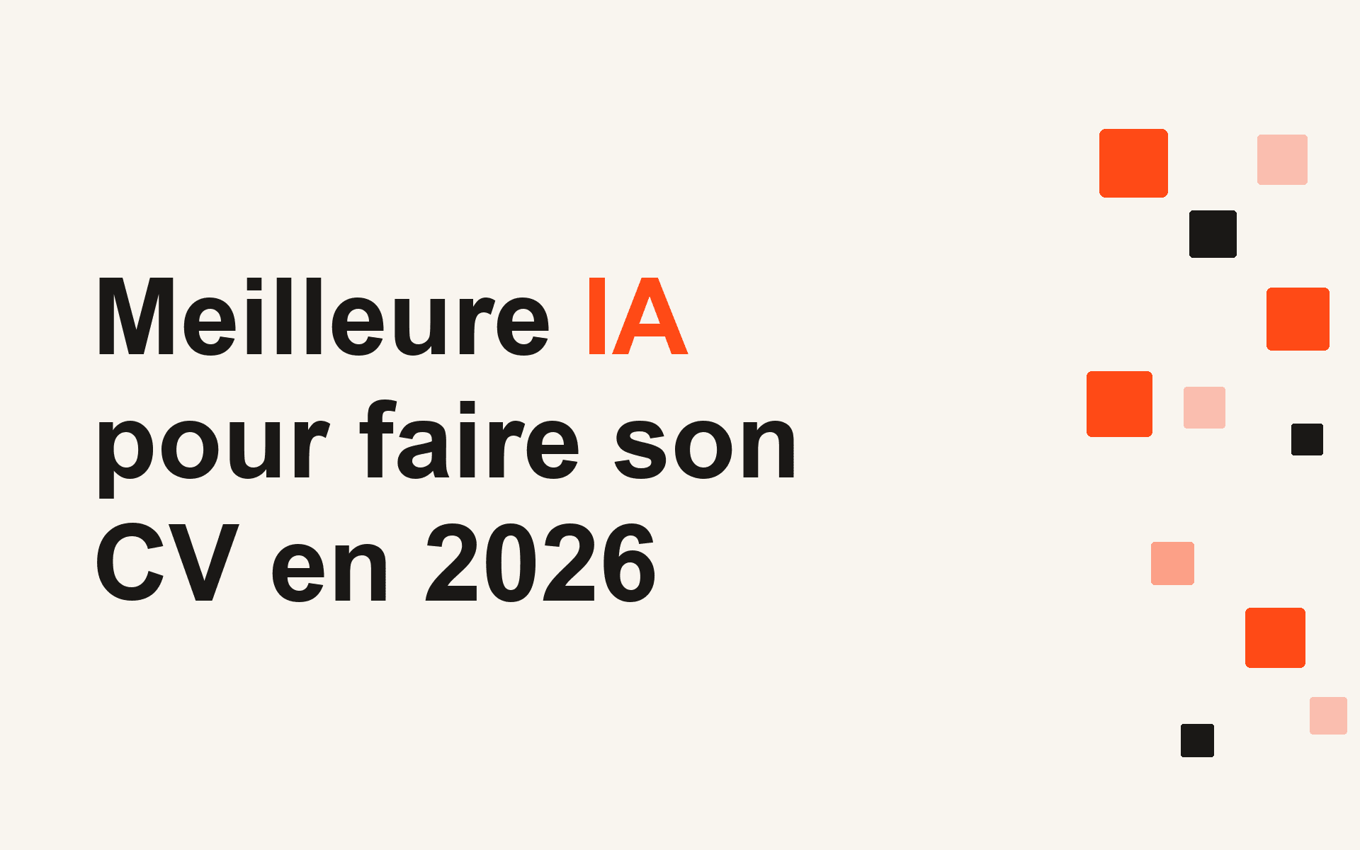 Meilleure IA pour faire son CV en 2026