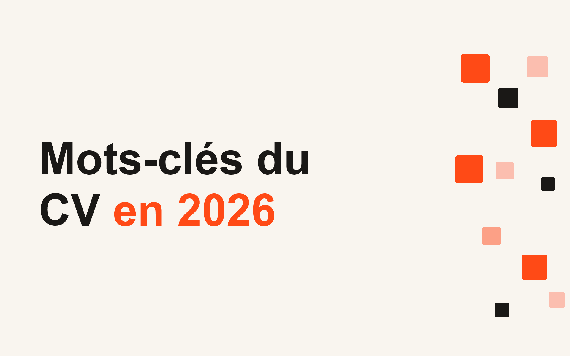 Mots-clés du CV en 2026