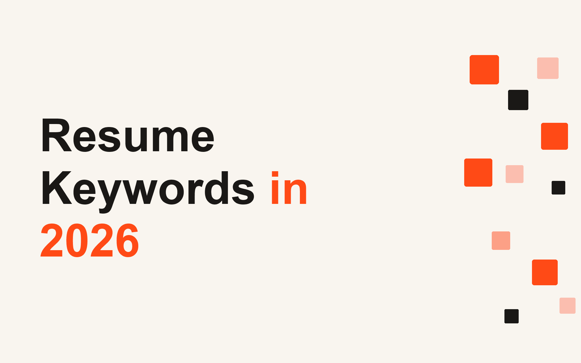 Resume Keywords in 2026